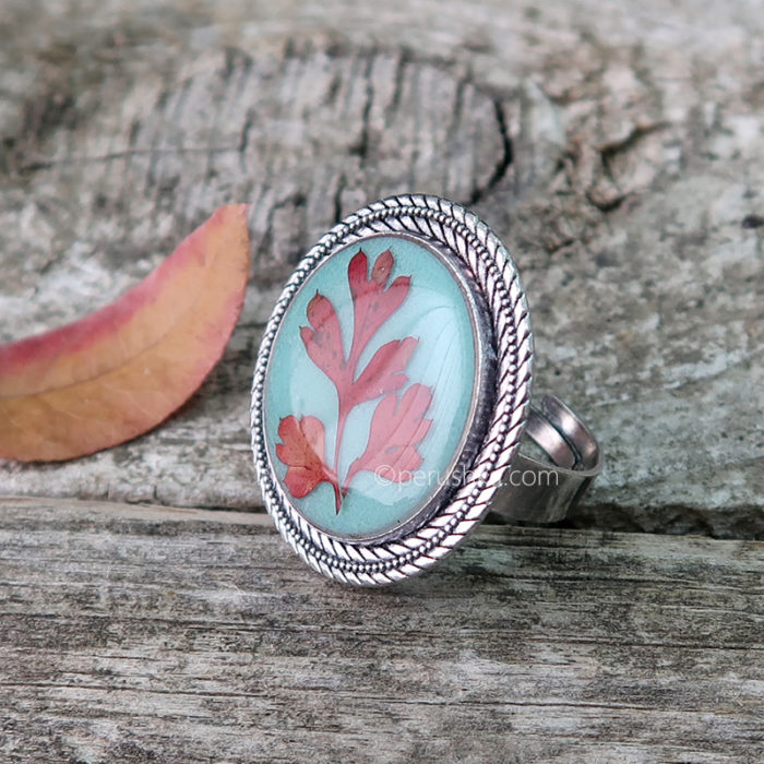 Red leaf ring - Image 2