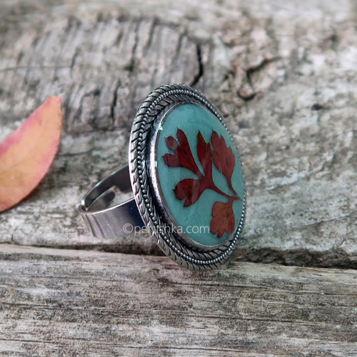 Red leaf ring - Image 3