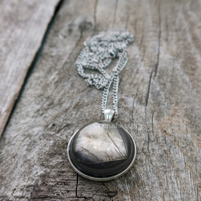Silver-grey necklace - Image 3