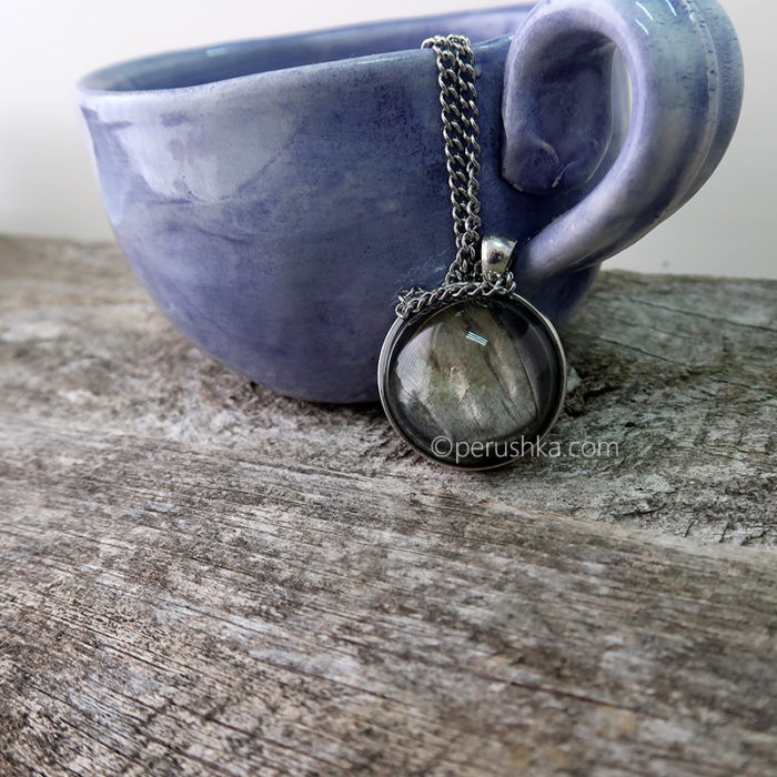Silver-grey necklace - Image 5