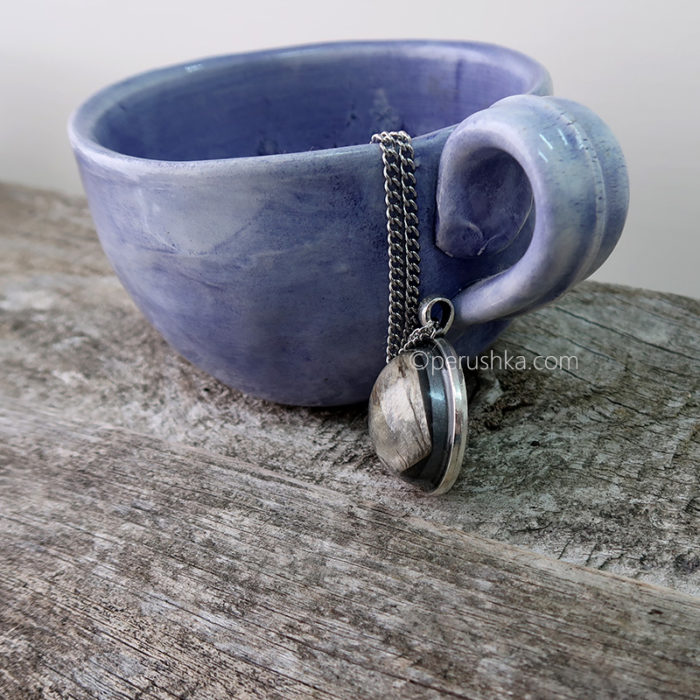 Silver-grey necklace - Image 6