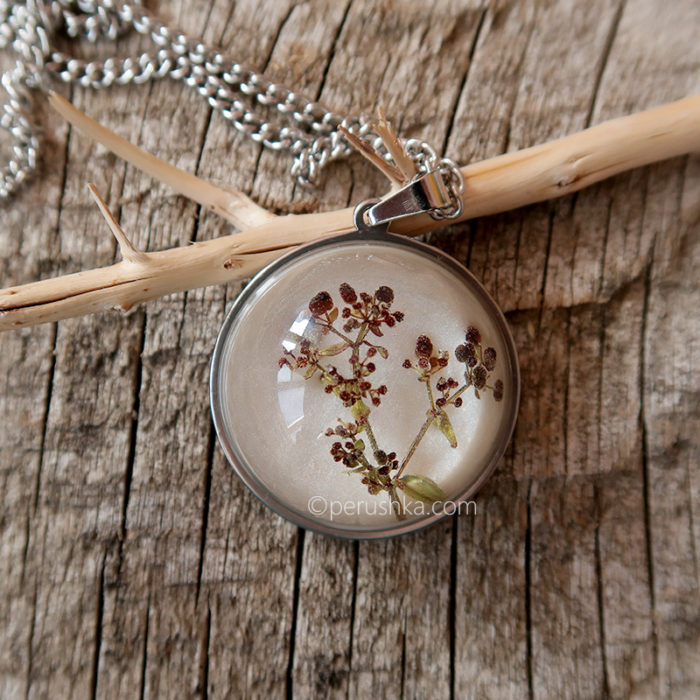 Winter tree necklace
