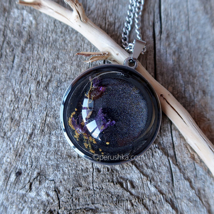 Black, purple and gold
