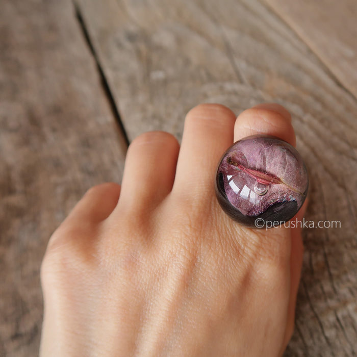 Black bougainvillea ring - Image 4