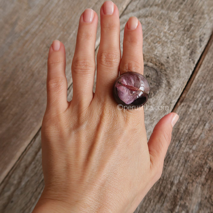 Black bougainvillea ring - Image 8
