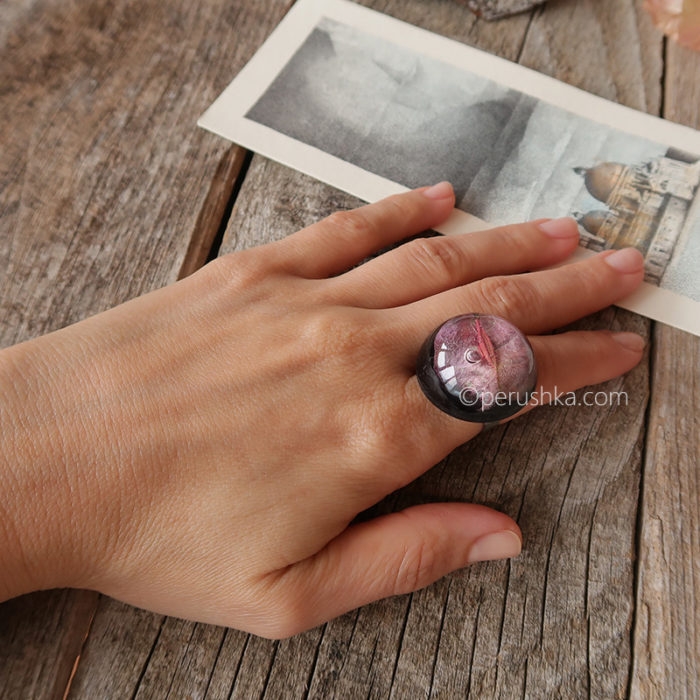 Black bougainvillea ring - Image 5