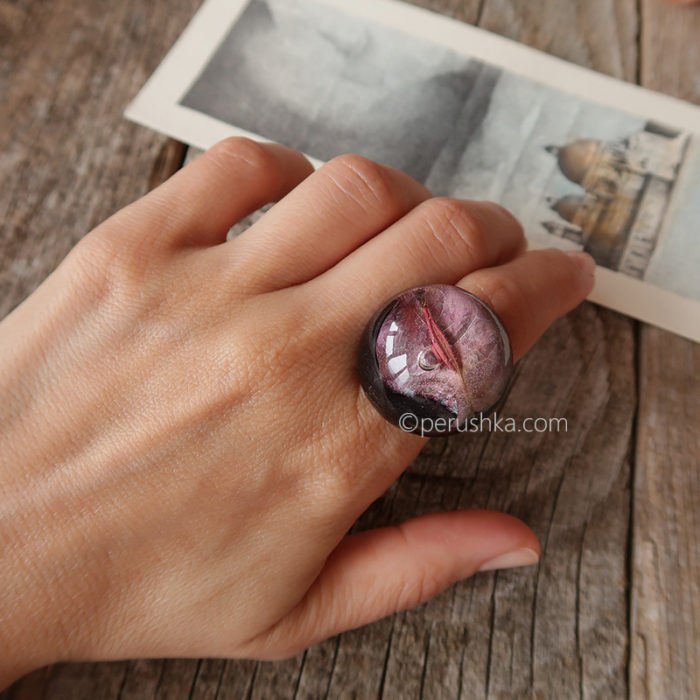 Black bougainvillea ring - Image 7